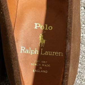 Polo Ralph Lauren Suede Derby Shoes Bench Made In England SZ 7 men